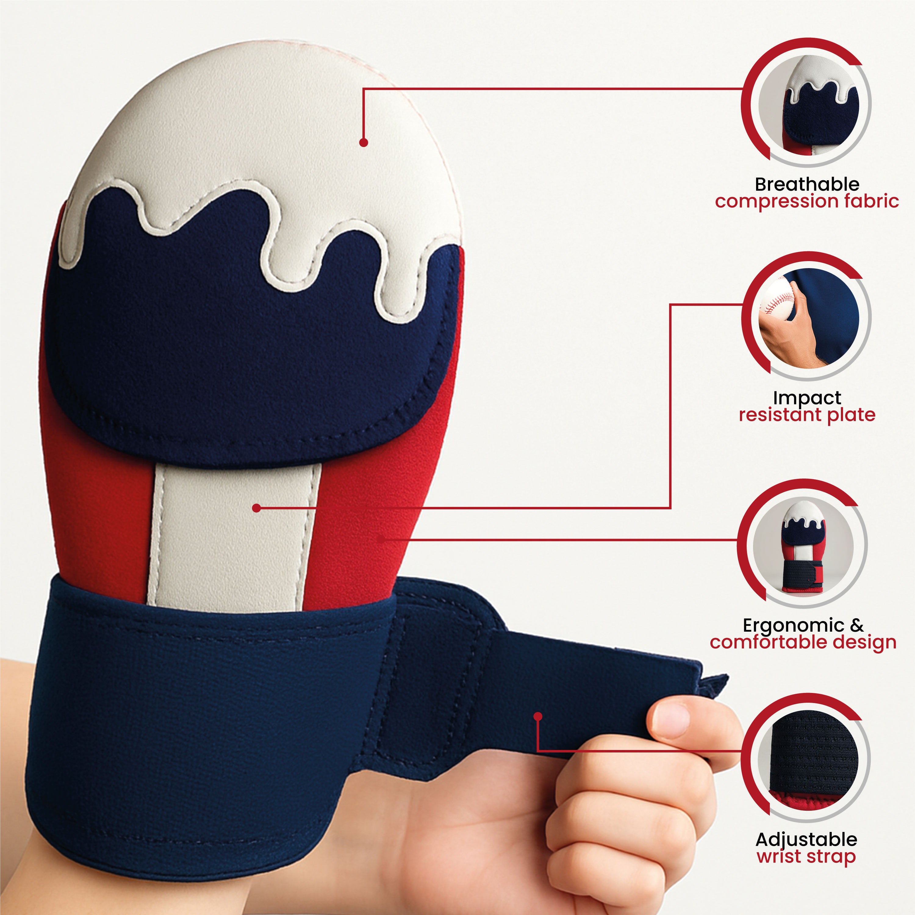 Baseball Sliding Mitt Guard Kit for Youth and Adult